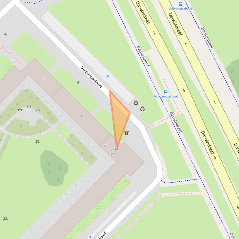 Kaart van postcodegebied 3561CH.