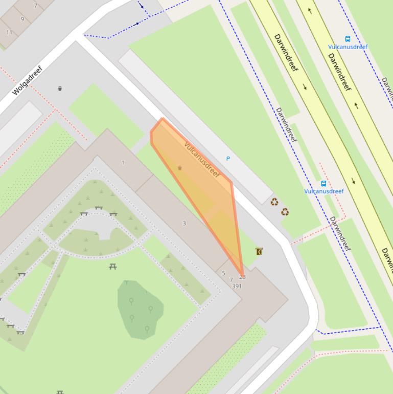 Kaart van postcodegebied 3561CK.