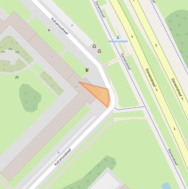 Kaart van postcodegebied 3561CL.