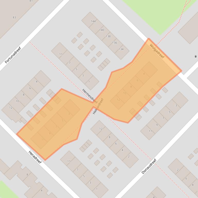 Kaart van postcodegebied 3561EB.