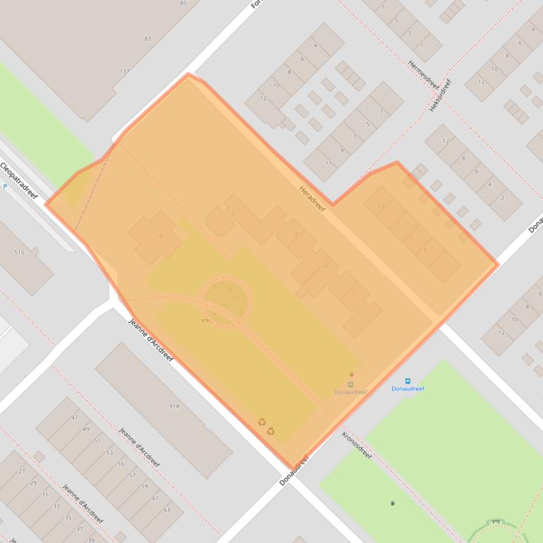 Kaart van postcodegebied 3561ED.