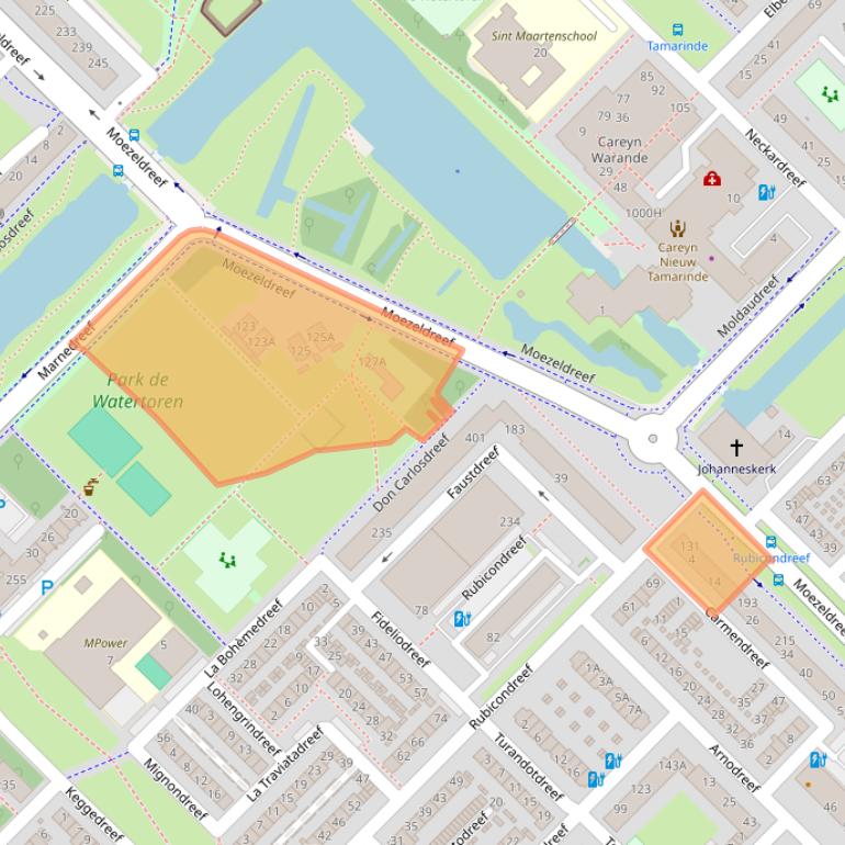 Kaart van postcodegebied 3561GA.