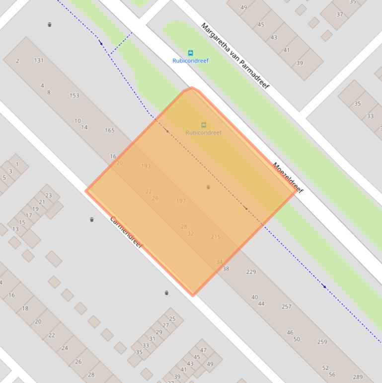 Kaart van postcodegebied 3561GB.