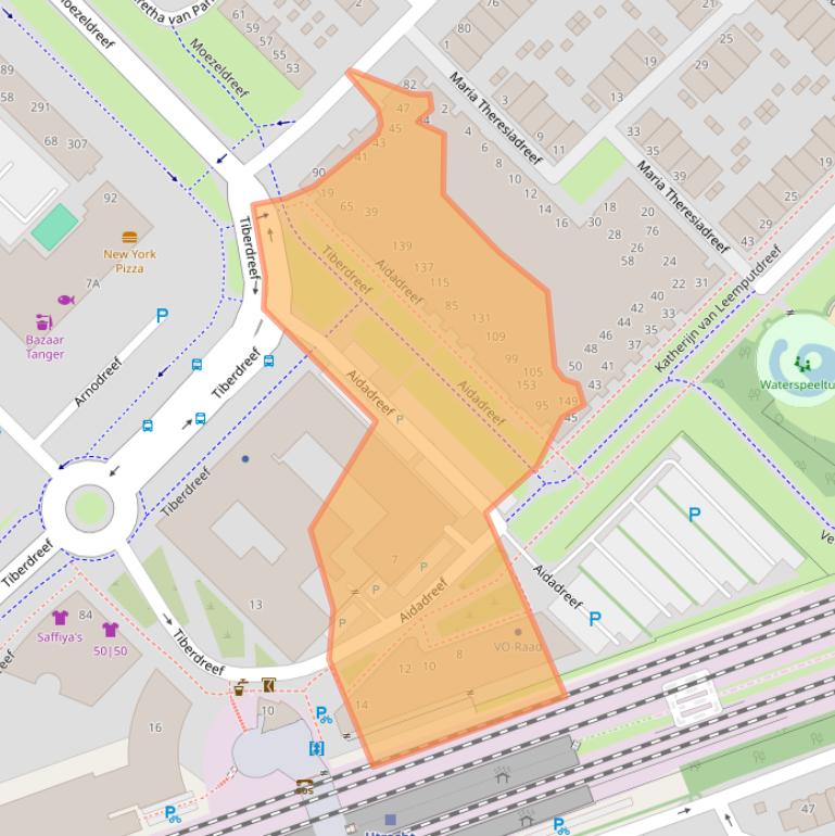 Kaart van postcodegebied 3561GE.