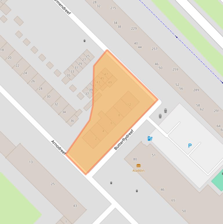 Kaart van postcodegebied 3561GH.