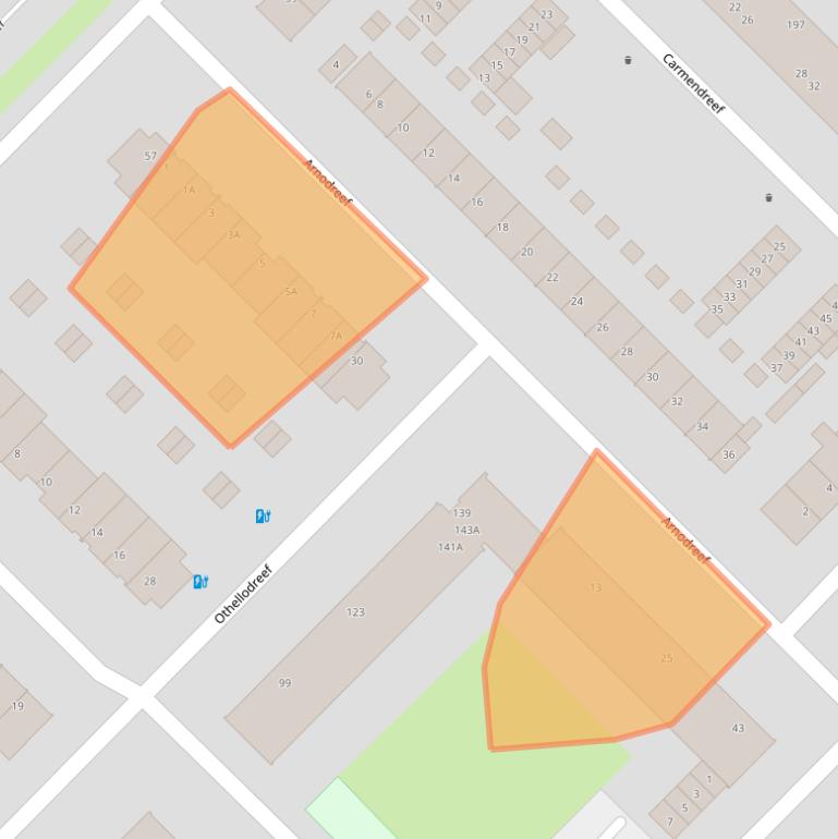 Kaart van postcodegebied 3561GJ.