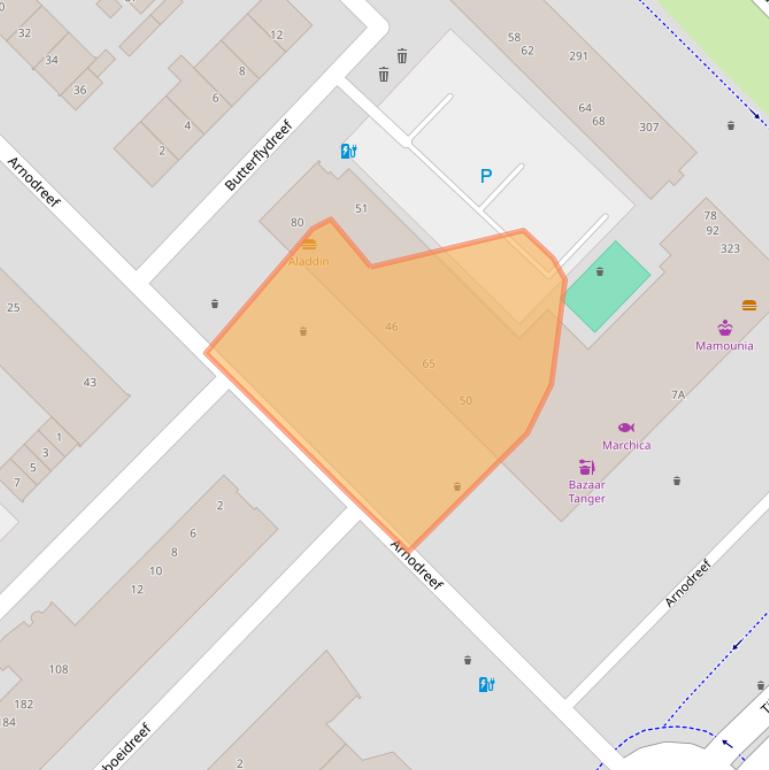 Kaart van postcodegebied 3561GM.