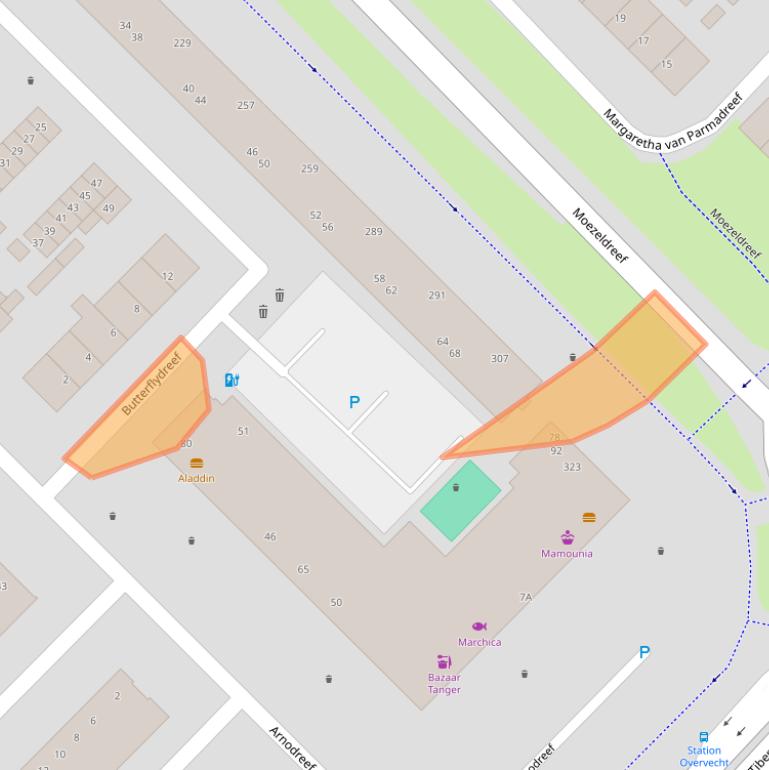 Kaart van postcodegebied 3561GN.