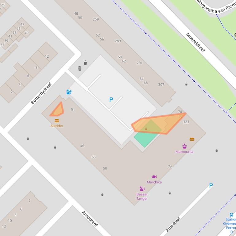 Kaart van postcodegebied 3561GP.