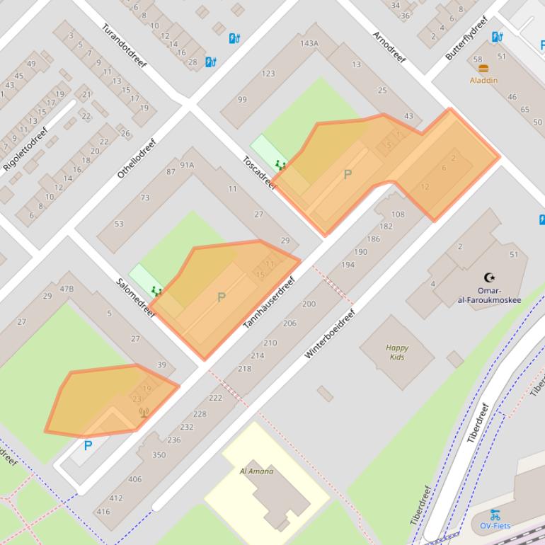 Kaart van postcodegebied 3561HE.