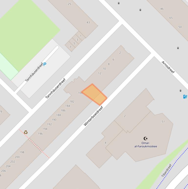 Kaart van postcodegebied 3561HG.