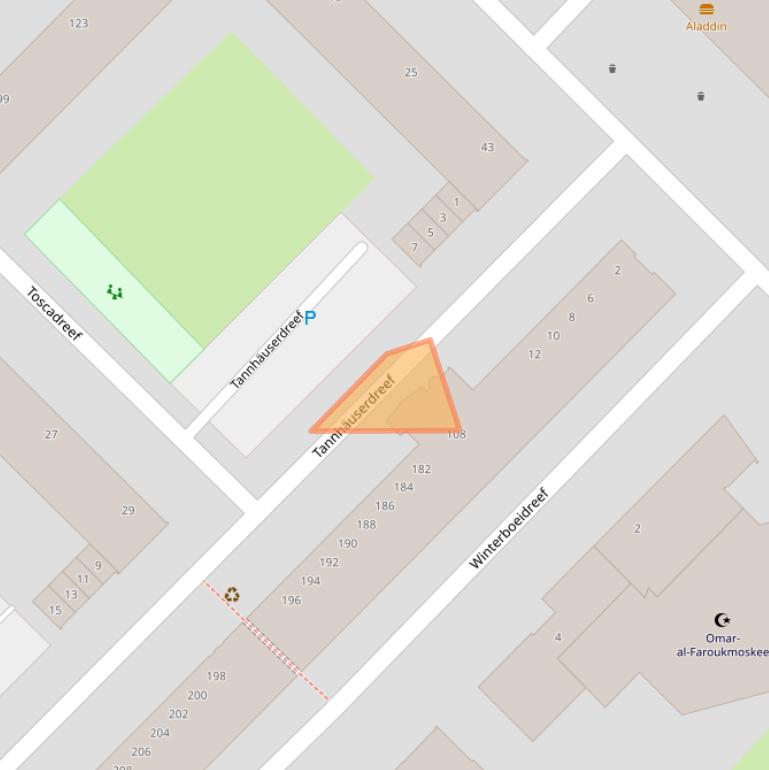 Kaart van postcodegebied 3561HJ.