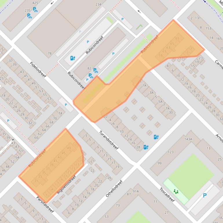 Kaart van postcodegebied 3561JB.