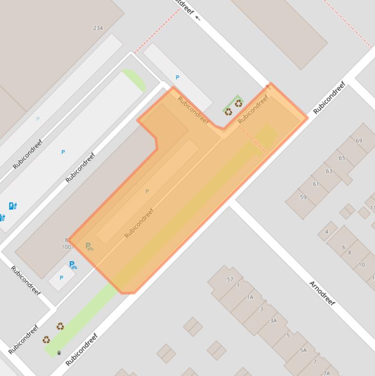 Kaart van postcodegebied 3561JG.