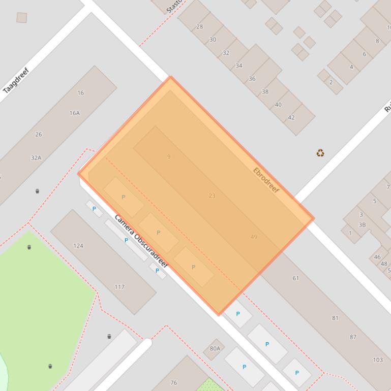 Kaart van postcodegebied 3561JL.