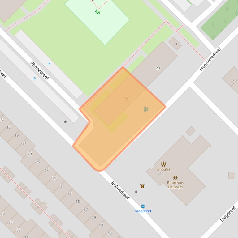 Kaart van postcodegebied 3561JT.