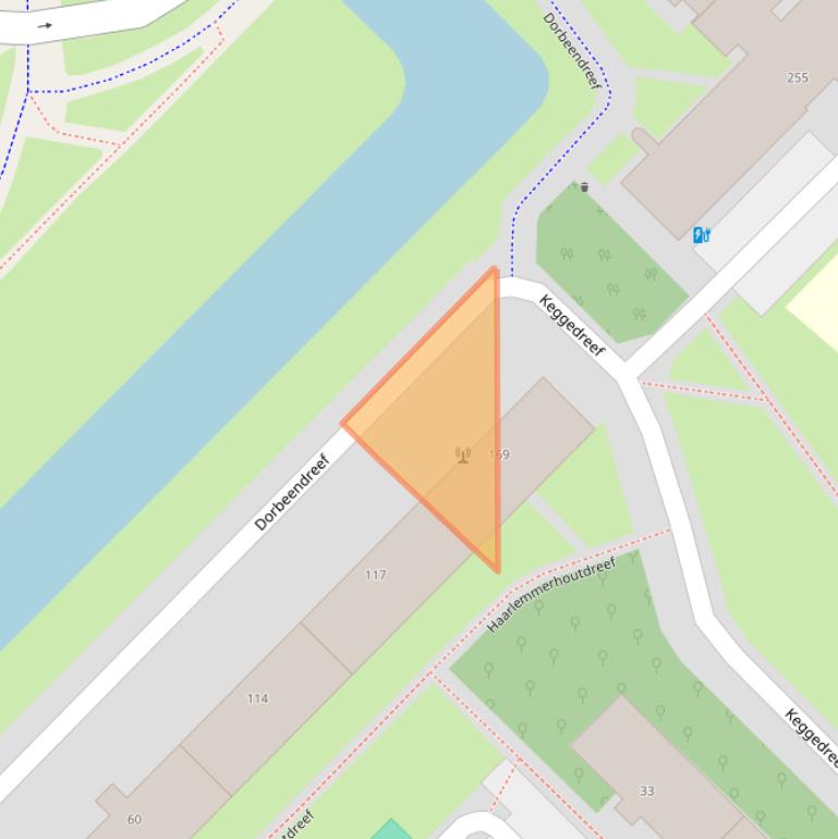 Kaart van postcodegebied 3561KM.