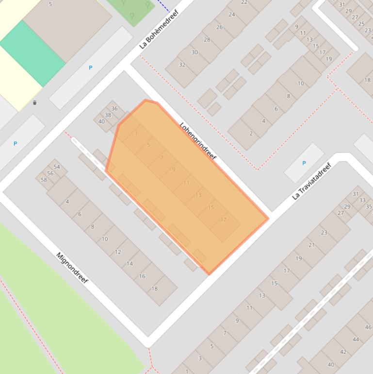 Kaart van postcodegebied 3561KV.