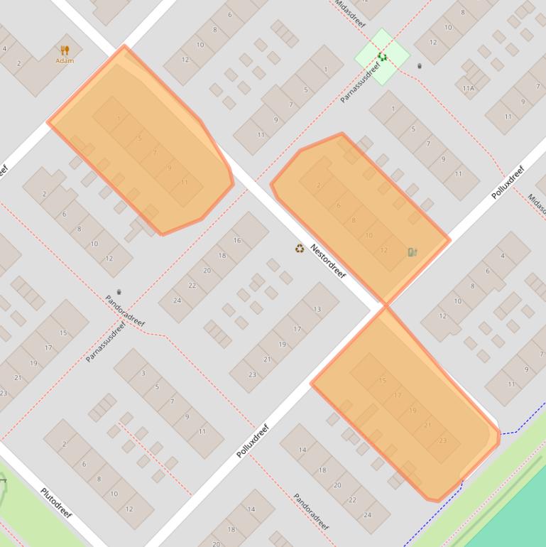 Kaart van postcodegebied 3561PH.