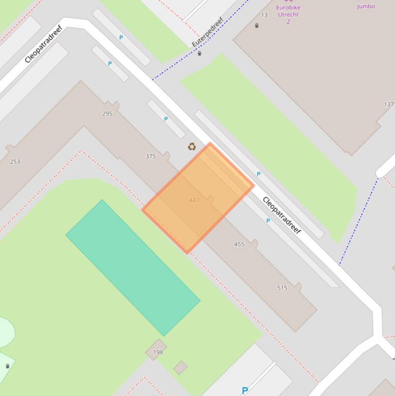 Kaart van postcodegebied 3561RS.