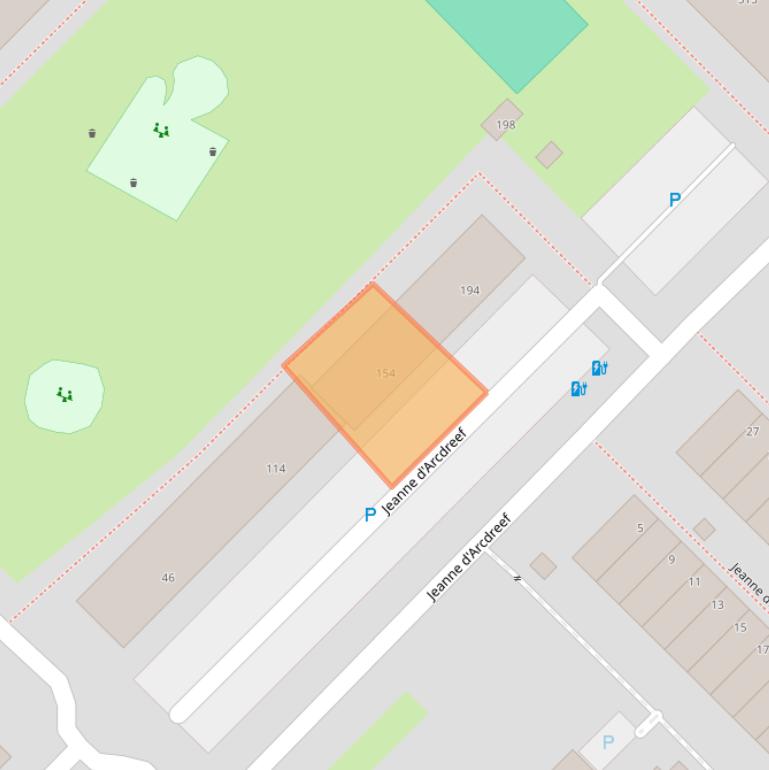 Kaart van postcodegebied 3561SJ.