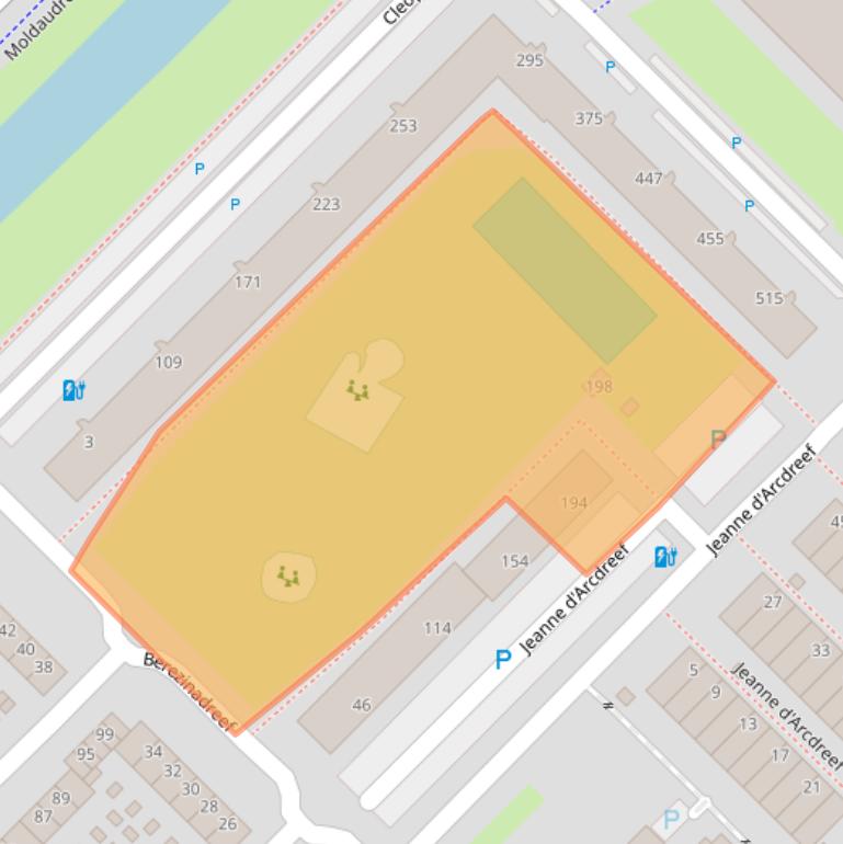 Kaart van postcodegebied 3561SK.