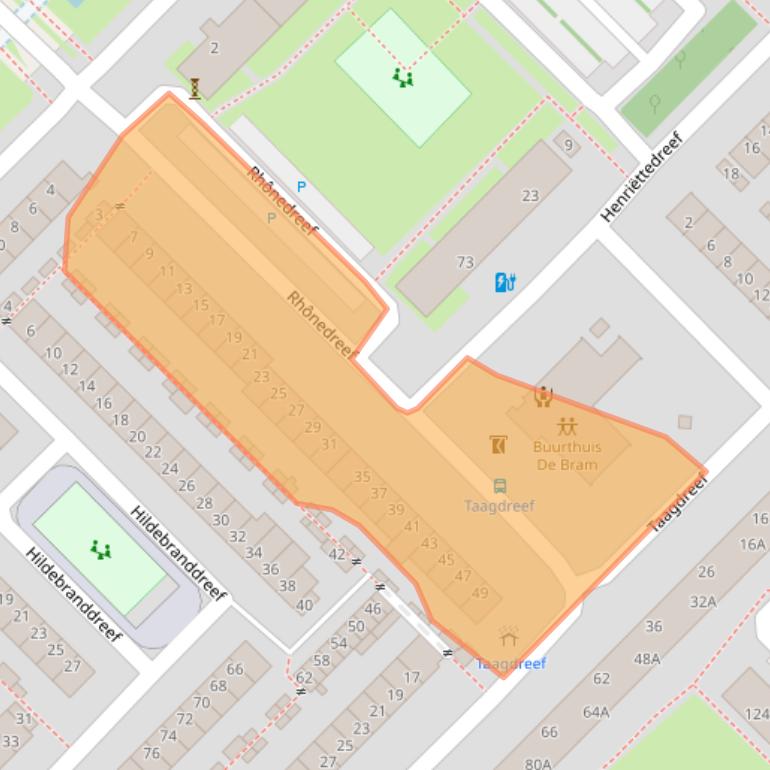 Kaart van postcodegebied 3561VA.