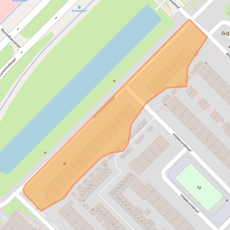 Kaart van postcodegebied 3561VB.