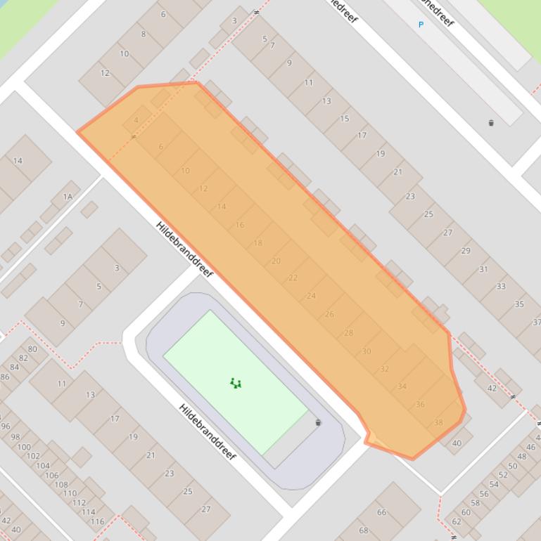 Kaart van postcodegebied 3561VE.