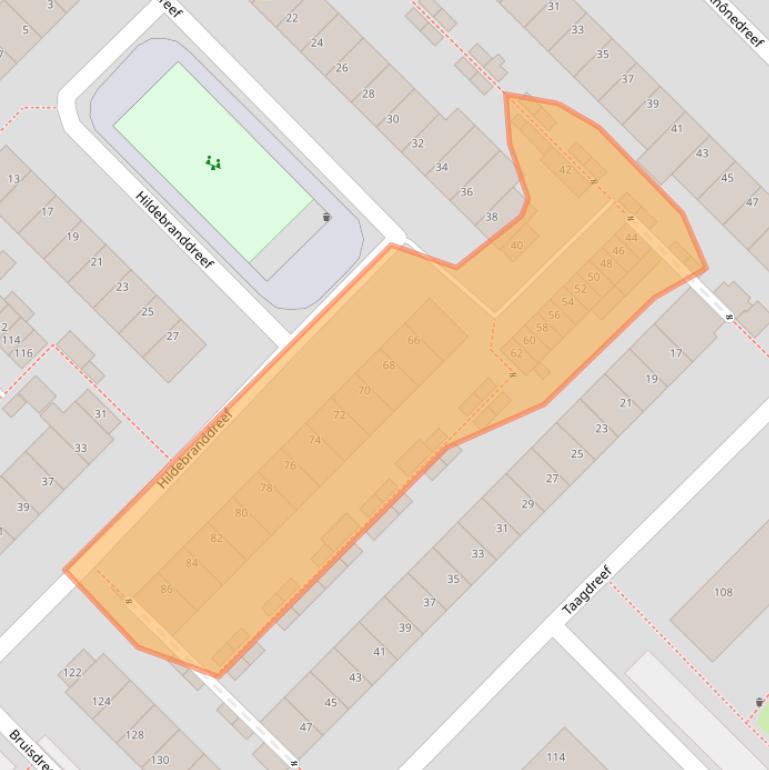 Kaart van postcodegebied 3561VG.