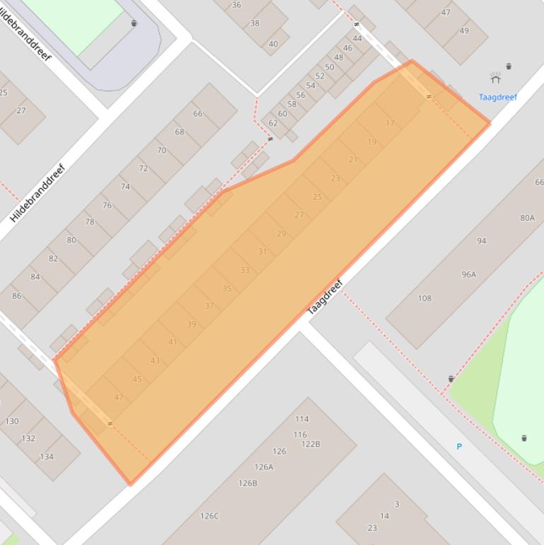 Kaart van postcodegebied 3561VH.