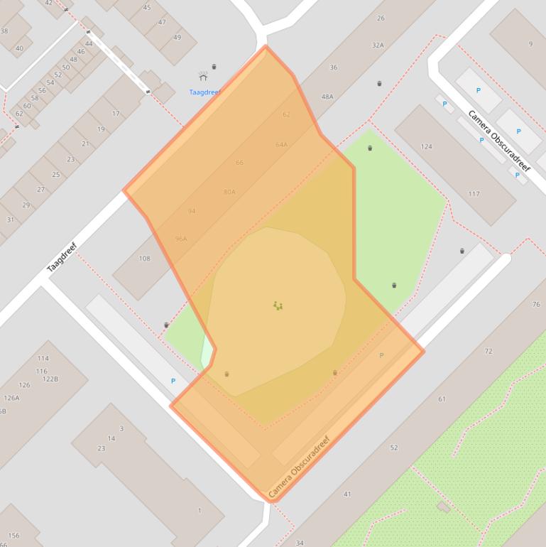 Kaart van postcodegebied 3561VK.