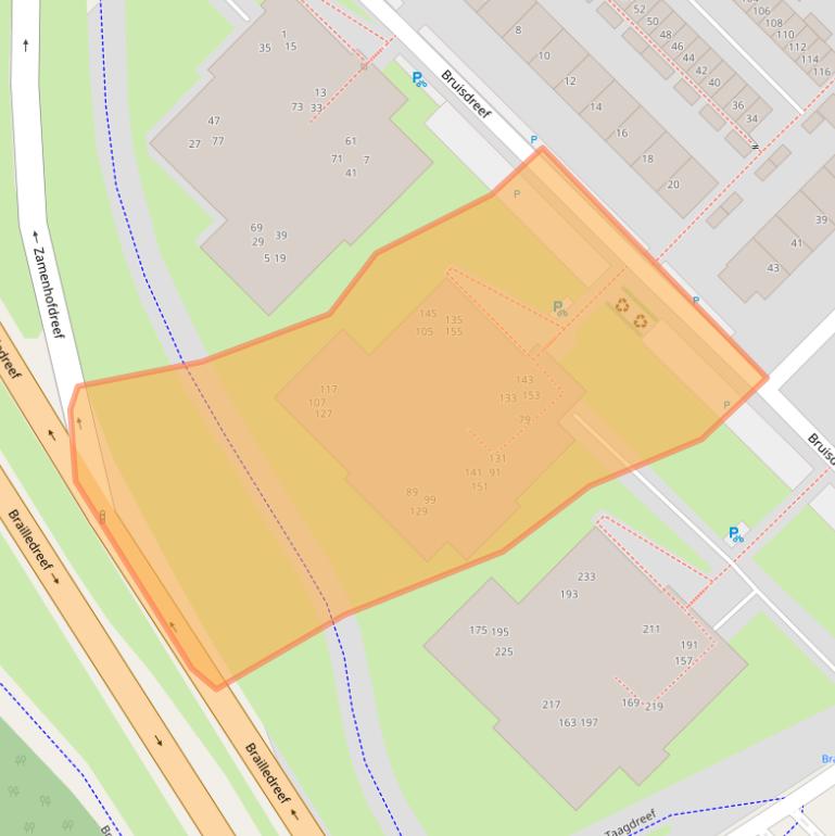 Kaart van postcodegebied 3561VS.