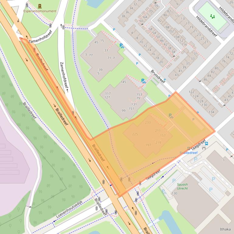 Kaart van postcodegebied 3561VT.