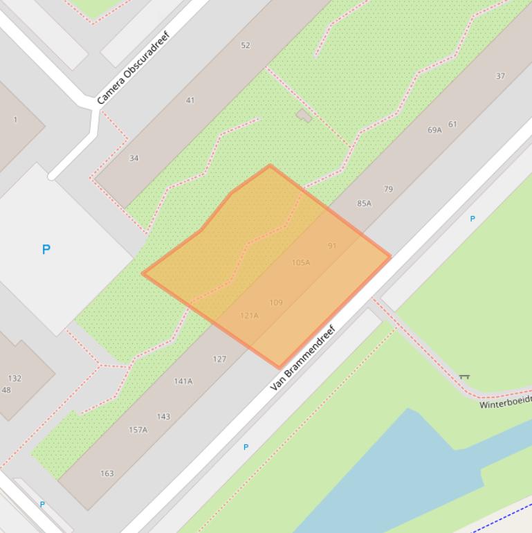 Kaart van postcodegebied 3561XG.