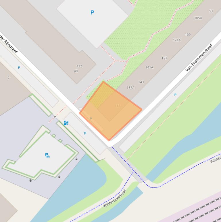 Kaart van postcodegebied 3561XJ.