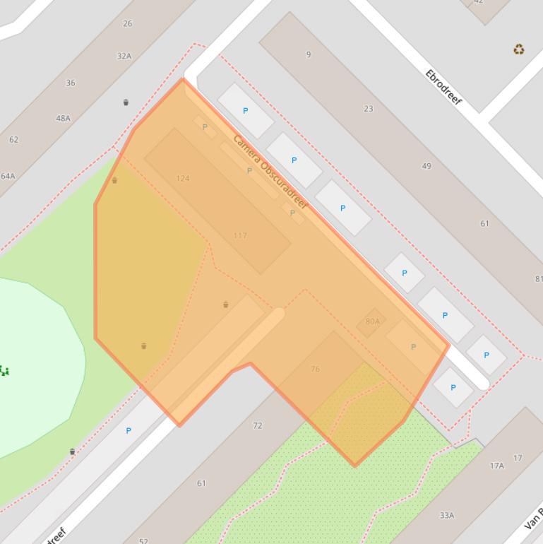 Kaart van postcodegebied 3561XN.