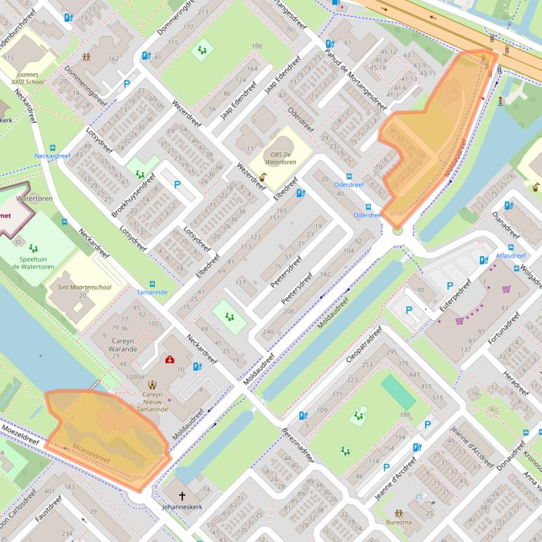 Kaart van postcodegebied 3562AA.