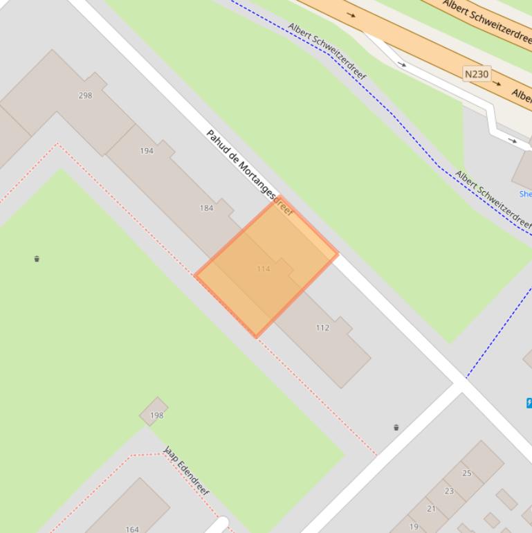 Kaart van postcodegebied 3562AD.