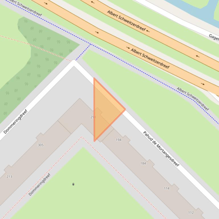 Kaart van postcodegebied 3562AH.