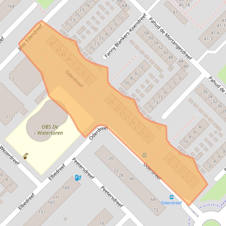 Kaart van postcodegebied 3562AK.