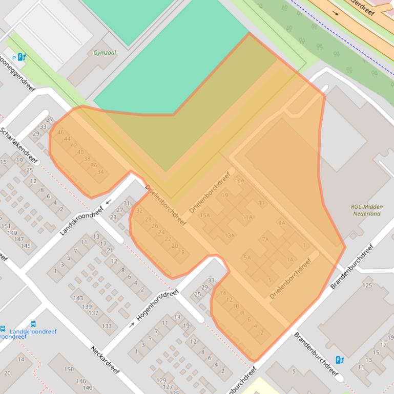 Kaart van postcodegebied 3562CR.