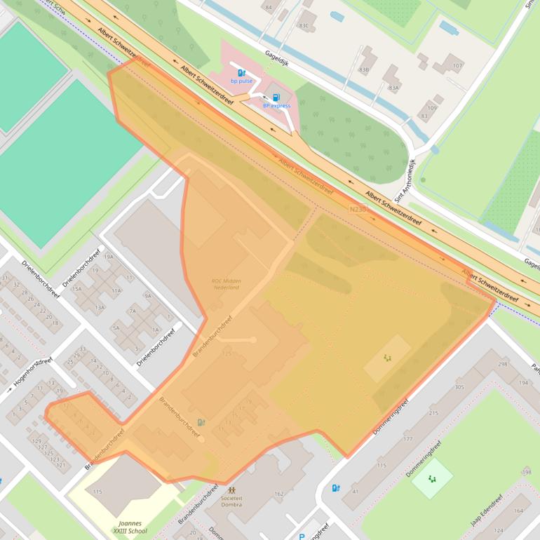 Kaart van postcodegebied 3562CS.