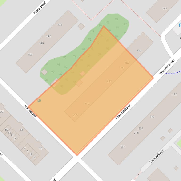 Kaart van postcodegebied 3562ED.