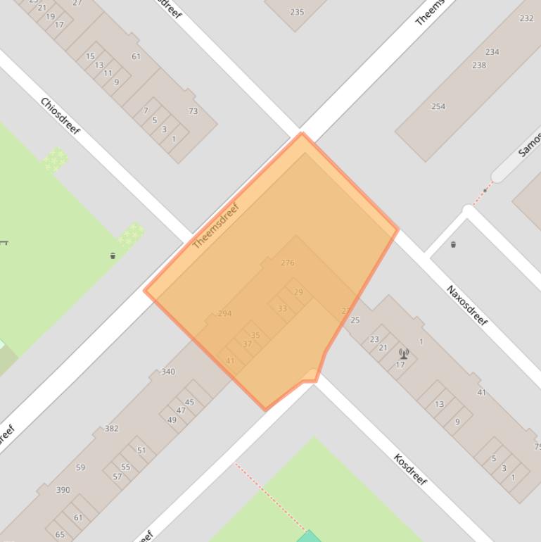 Kaart van postcodegebied 3562EM.