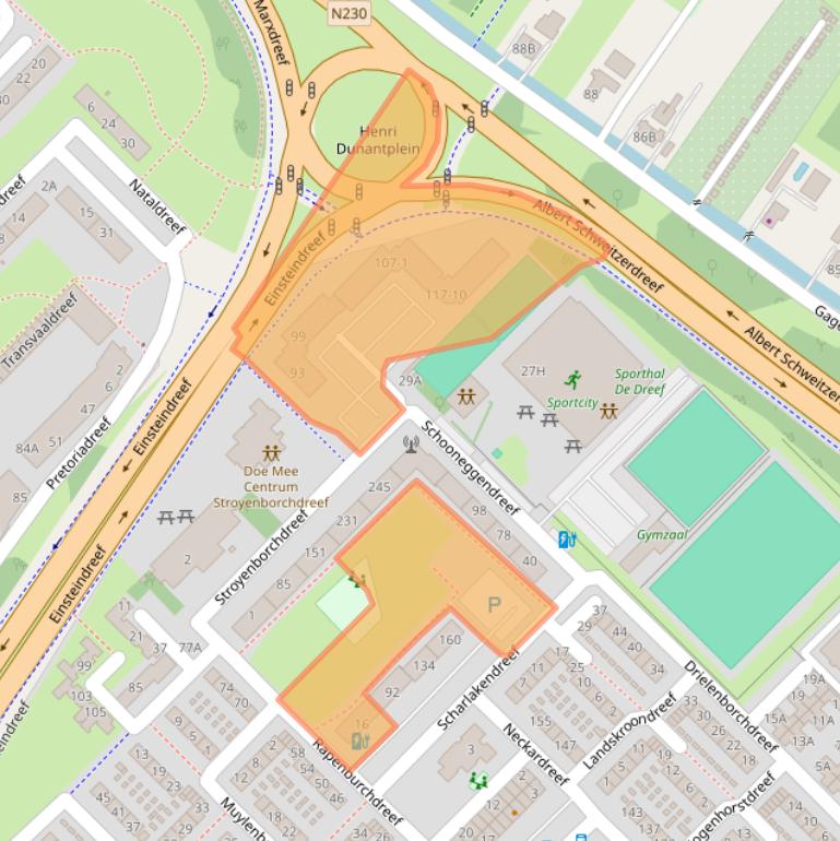 Kaart van postcodegebied 3562GB.