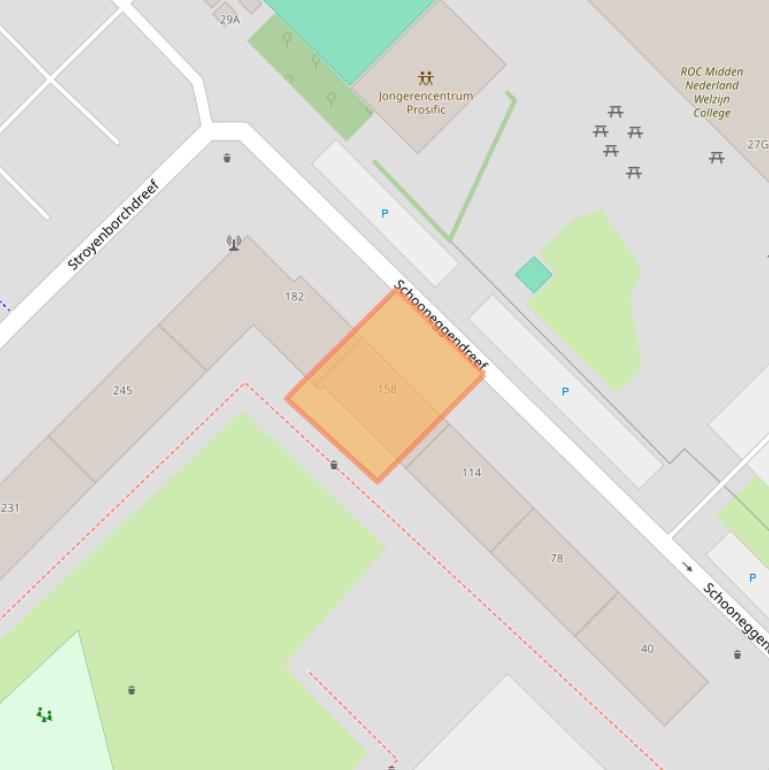 Kaart van postcodegebied 3562GK.