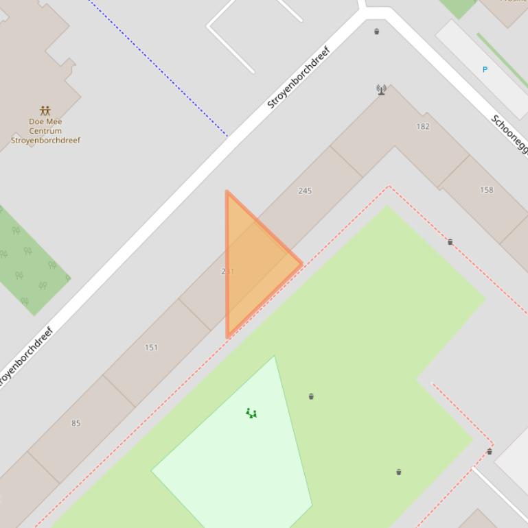 Kaart van postcodegebied 3562GX.