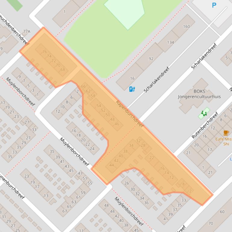 Kaart van postcodegebied 3562HB.