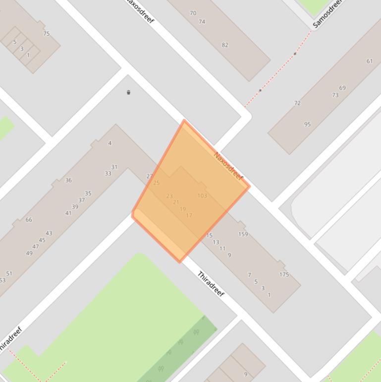 Kaart van postcodegebied 3562JD.